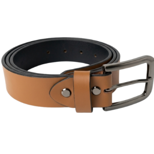 Premium Tan Leather Belt for Men | Stylish Formal & Casual Belt | Durable Metal Buckle